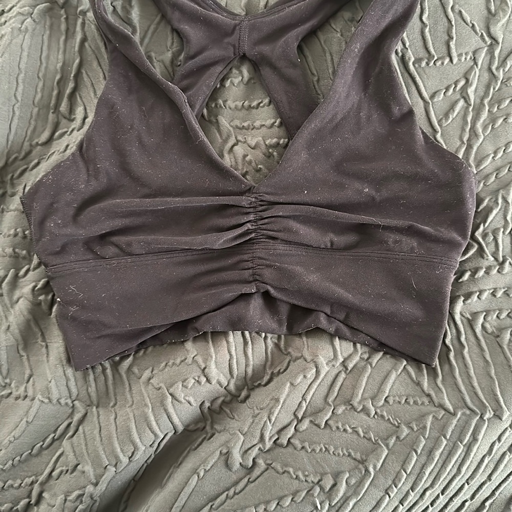 Black Aritzia Sports Bra - Picture 2 of 3